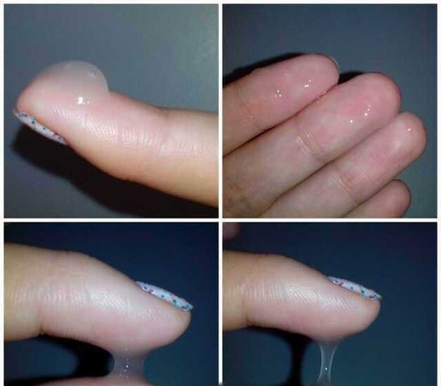 fluido preseminale di un uomo durante l'eccitazione